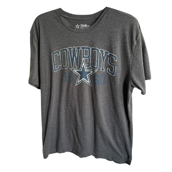 NFL Gray Cowboys Short Sleeve Tee Men's 2XL Charcoal - Picture 1 of 4